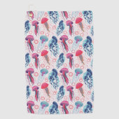 Kleurrijke gelei vissen golfhanddoek (Voorkant)