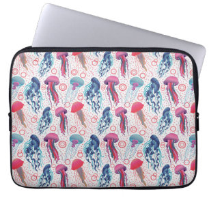 Kleurrijke gelei vissen laptop sleeve