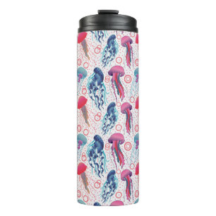 Kleurrijke gelei vissen thermosbeker