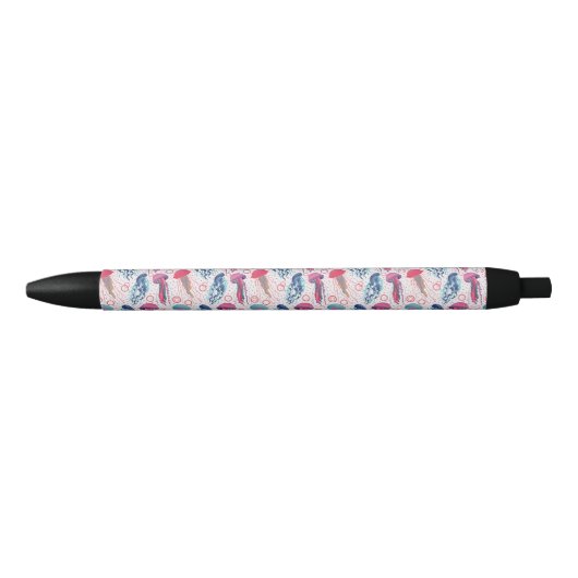 Kleurrijke gelei vissen zwarte inkt pen (Voorkant)