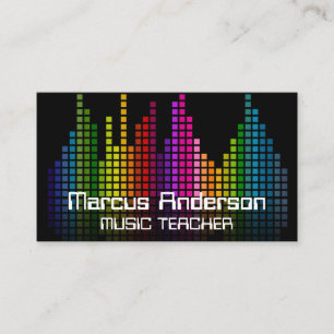 Kleurrijke Geluidsbalk Equalizer Visitekaartje