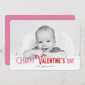 Kleurrijke Gelukkige Valentijnsdag Volledige Foto Feestdagenkaart (Voorkant / Achterkant)