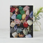 Kleurrijke Gem Stones Kaart (Staand voorkant)