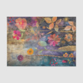 KLEURRIJKE GEMENGDE MEDIA BLOEMCOLLAGE DECOUPAGE TISSUEPAPIER (Voorkant)