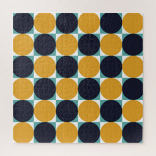 kleurrijke geometrie: cirkelpatroon. legpuzzel