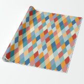 Kleurrijke geometrie VIIA B Cadeaupapier (Uitgerold)