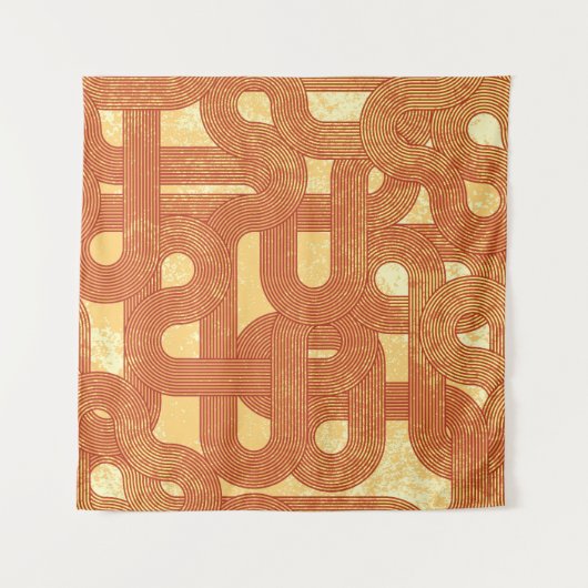 Kleurrijke Geometrische Abstract. Wandkleed (Voorkant)