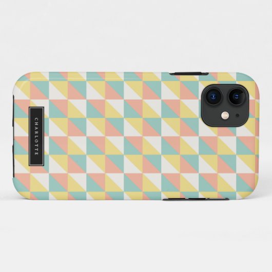 Kleurrijke geometrische Abstracte driehoek Modern Case-Mate iPhone Case (Achterkant (horizontaal))