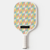 Kleurrijke geometrische Abstracte driehoek Modern Pickleball Paddle (Achterkant)