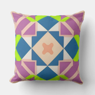 Kleurrijke Geometrische Abstracte Kunst Kussen