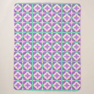 Kleurrijke Geometrische Abstracte Kunst Sherpa Deken