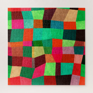 Kleurrijke geometrische: Abstracte naadloze textuu Legpuzzel