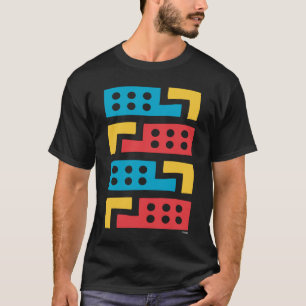 Kleurrijke geometrische Abstracte samenstelling T-shirt