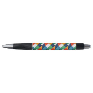 Kleurrijke Geometrische Abstracte Vorm Pen