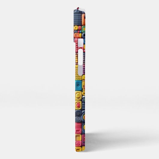 Kleurrijke geometrische chaos _ iPhone hoesje iPhone 13 Hoesje (Linkerkant)