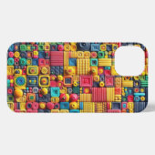 Kleurrijke geometrische chaos _ iPhone hoesje iPhone 13 Hoesje (Achterkant horizontaal)