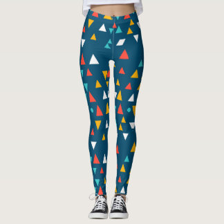 Kleurrijke Geometrische Driehoek Patroon Leggings