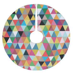 Kleurrijke Geometrische gevlekte kerstboomrok Kerstboom Rok