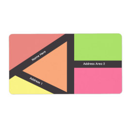 kleurrijke geometrische labels