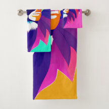 Kleurrijke geometrische leeuwenkop