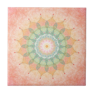 Kleurrijke Geometrische Mandala-tegel - Origineel Tegeltje