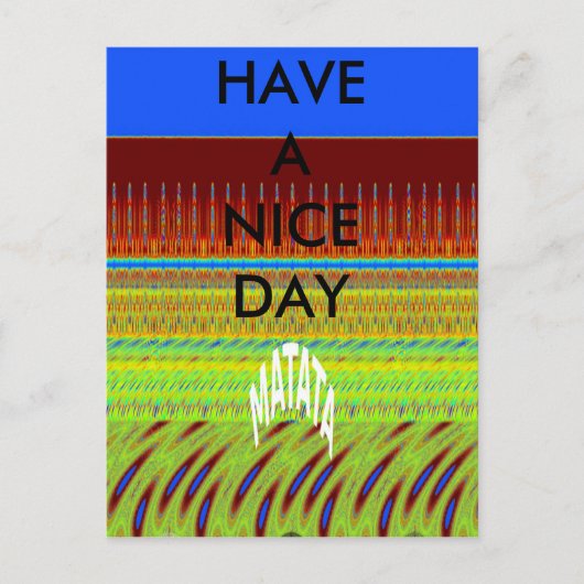 Kleurrijke Geometrische Motief Art Print Briefkaart (Voorkant)