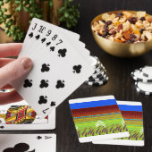 Kleurrijke Geometrische Motief Art Print Pokerkaarten (Insitu)