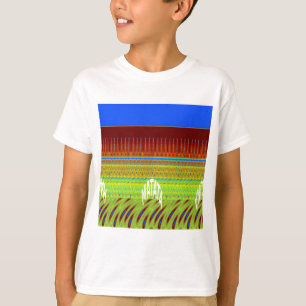 Kleurrijke Geometrische Motief Art Print T-shirt
