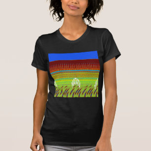 Kleurrijke Geometrische Motief Art Print T-shirt
