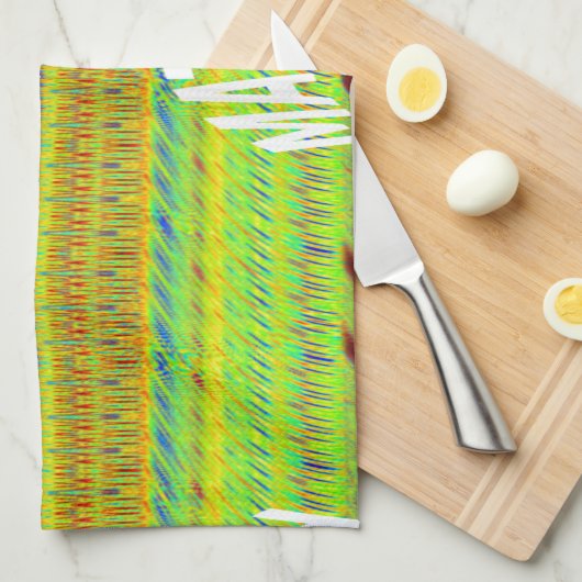 Kleurrijke Geometrische Motief Art Print Theedoek (Quarter Fold)