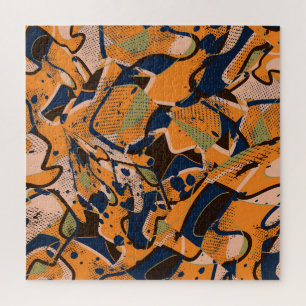 Kleurrijke geometrische  naadloze achtergrond. legpuzzel