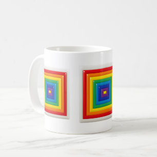 Kleurrijke Geometrische Pop Art Koffiemok