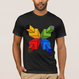 Kleurrijke Geometrische Ster Abstract Grafisch T-S T-shirt