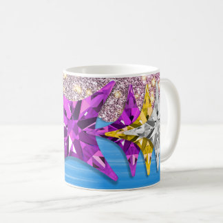 Kleurrijke Geometrische Ster Patroon Koffiemok