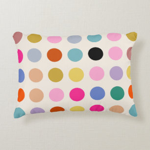 Kleurrijke geometrische Stippen Accent Kussen