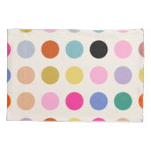 Kleurrijke  geometrische Stippen Kussensloop (Achterkant)