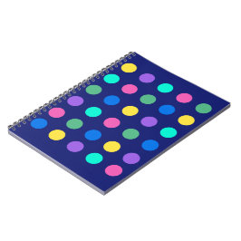 Kleurrijke geometrische stippen notitieboek