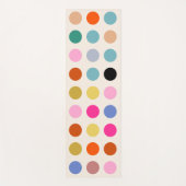 Kleurrijke  geometrische Stippen Yogamat (Voorkant)