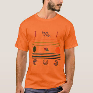 Kleurrijke Geometrische Vormen Abstract Modern Min T-shirt