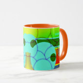 Kleurrijke geometrische vormen Abstracte kunst Mok (Voorkant rechts)