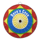 Kleurrijke geometrische vormen Dart Board Dartbord (Voorkant)