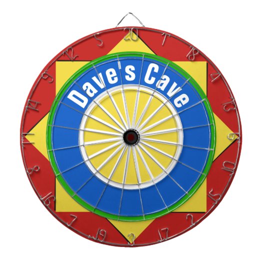 Kleurrijke geometrische vormen Dart Board Dartbord (Voorkant)