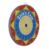 Kleurrijke geometrische vormen Dart Board Dartbord (Voorkant Links)