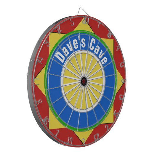 Kleurrijke geometrische vormen Dart Board Dartbord (Voorkant Links)