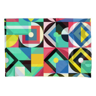 Kleurrijke geometrische vormen decoratief Ornament Kussensloop