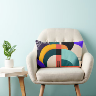 Kleurrijke Geometrische Vormen en Kleuren Modern D Kussen