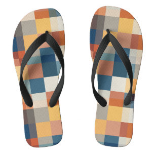 Kleurrijke geometrische vormen naadloos teenslippers