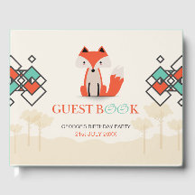 Kleurrijke geometrische vormen Tribal Fox Pattern