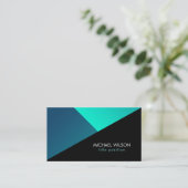 Kleurrijke geometrische vormen visitekaartje (Staand voorkant)