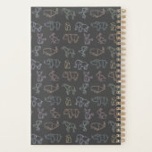 Kleurrijke Geometry Origami Animals Planner (Achterkant)